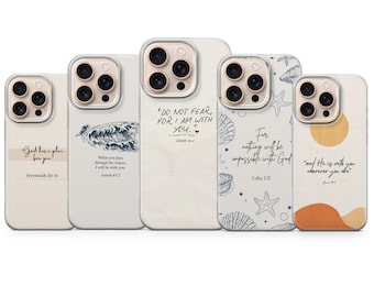 Christian Phone Case Bible Verse Cover for iPhone 17 Pro Max, 16e, 15, 14, 13 & Samsung S26 Ultra, S25 FE, A57, A56, Pixel 10, 9A