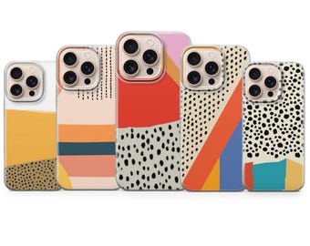 Polka Dots Phone Case Dalmatian Spots Cover for iPhone 17 Pro Max, 16e, 15, 14, 13 & Samsung S26 Ultra, S25 FE, A57, A56, Pixel 10, 9A