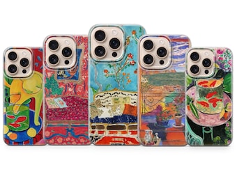 Henri Matisse Art Phone Case Impressionismus Abdeckung für iPhone 17 Pro Max, 16e, 15, 14, 13 & Samsung S26 Ultra, S25 FE, A57, A56, Pixel 10, 9A