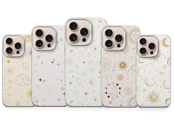 Celestial Phone Case Vintage Sky Cover for iPhone 17 Pro Max, 16e, 15, 14, 13 & Samsung S26 Ultra, S25 FE, A57, A56, Pixel 10, 9A