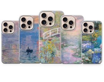 Claude Monet Phone Case Painting Art Cover for iPhone 18 Pro Max, 17, 16, 15, Samsung S26 Ultra, S25 FE, A57, A56, Pixel 11, 10