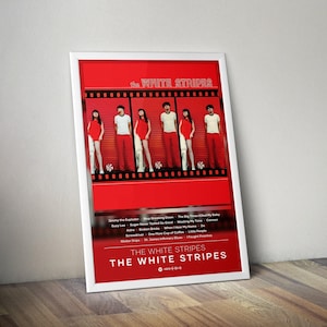 White stripes poster - Etsy 日本 ザ・ホワイト・ストライプス  The White Stripes ポスター A2