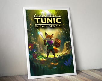Túnica / Póster de túnica / Ilustración de túnica / Póster de juegos / Color HD / Póster de pared / Póster impreso / Póster de juegos