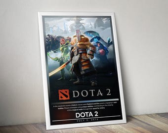 Póster de Dota 2 / Impresiones de Dota 2 / Impresiones de pósteres de videojuegos / 4 colores / Pósteres de videojuegos / Póster de decoración de pared / Impresión de póster grande / Regalos de videojuegos