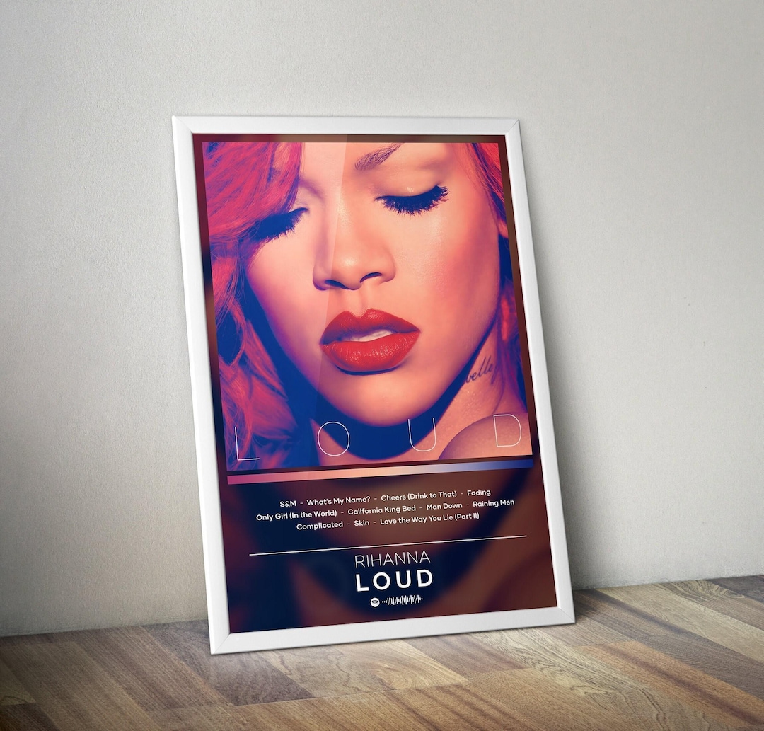 Rihanna Poster | Loud Poster | Album Poster Print | 4 Color | Wall Decor Poster | Album Cover | Pop Music Poster | Music Gift - Etsy