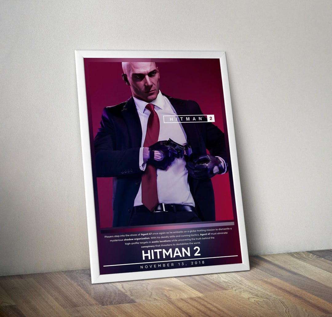 Hitman Color Hitman 2 Poster | Hitman Print | Gaming Poster Print | 4 Colors | Video ...