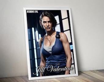 Jill Valentine | Resident Evil Poster | Resident Evil Artwork | Gaming Poster | HD Color | Wall Poster | Printed Poster | Gaming Poster Gift