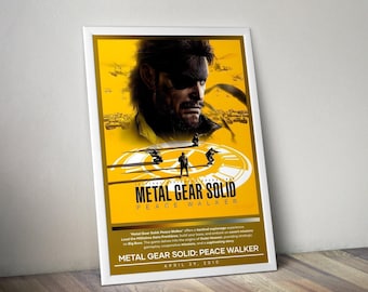 MGS ピースウォーカー プレミアムポスター（ベクターデザイン） - Etsy