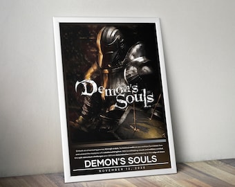 デモンズソウル ビデオゲームポスター - Etsy 日本