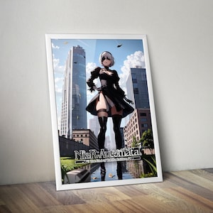2B | NieR : Automata | Gaming Poster | HD Color | Game Poster | Wall Poster | Printed Poster | Gaming Poster Gift 1