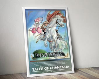 Tales of Phantasia Poster | Tales of Phantasia Print | Gaming Poster Print | 4 Colors, Video Game Poster | Wall Decor Poster | Large Poster