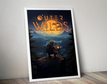 Outer Wilds / Arte de Outer Wilds / Arte de portada de Outer Wilds / Arte de Outer Wilds / Pósteres de juegos / Pósteres de videojuegos / Pósteres de decoración de paredes /