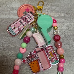 Charm para diario de bebida energética Alani, charm para bolso imagen 1