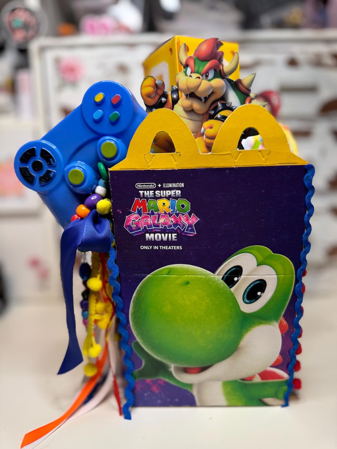 Super Mario Galaxy Junk Journal, Handmade Mcdonald's Happy Meal Box ...