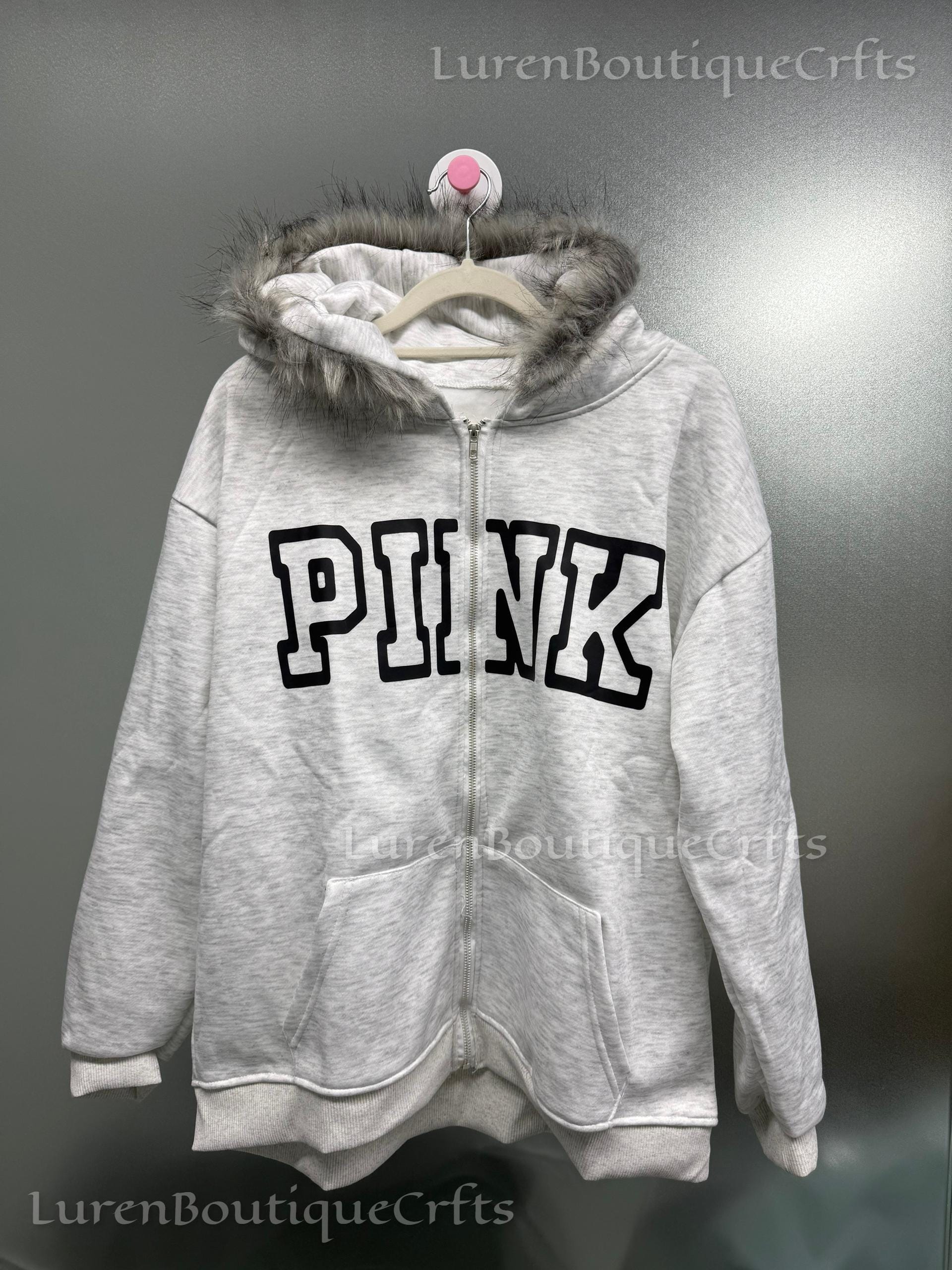 Y2K Gothic Fur Hood Zip Hoodie for Women | Vintage Retro