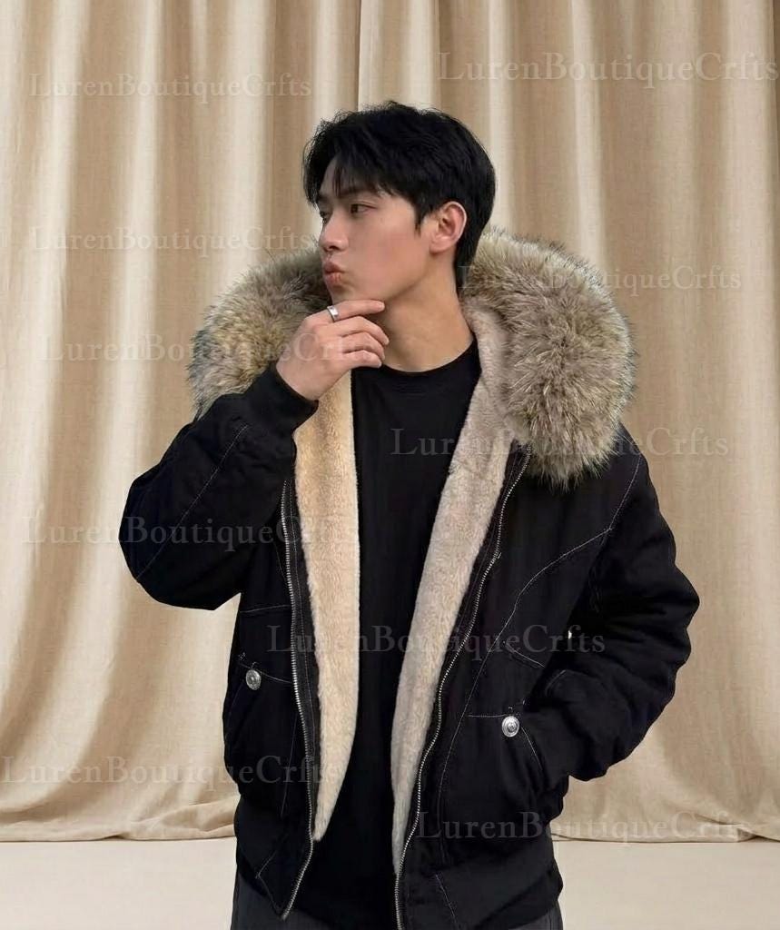 Y2k jacket with fur hoodie - Etsy 日本