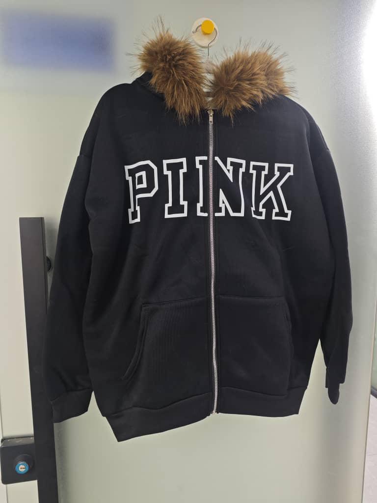 Y2K Gothic Fur Hood Zip Hoodie for Women | Vintage Retro