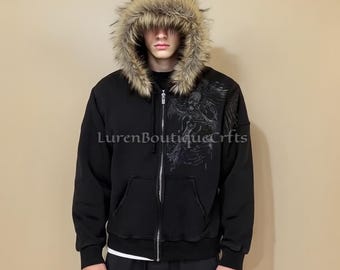 アーカイブ 00s ディーゼル ドレッド モヒカン ジップ パーカー メンズ