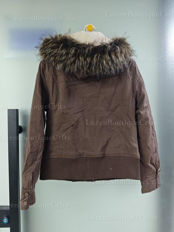 Y2K Gothic Faux Fur Jacket | Vintage Punk Winter Coat | Harajuku