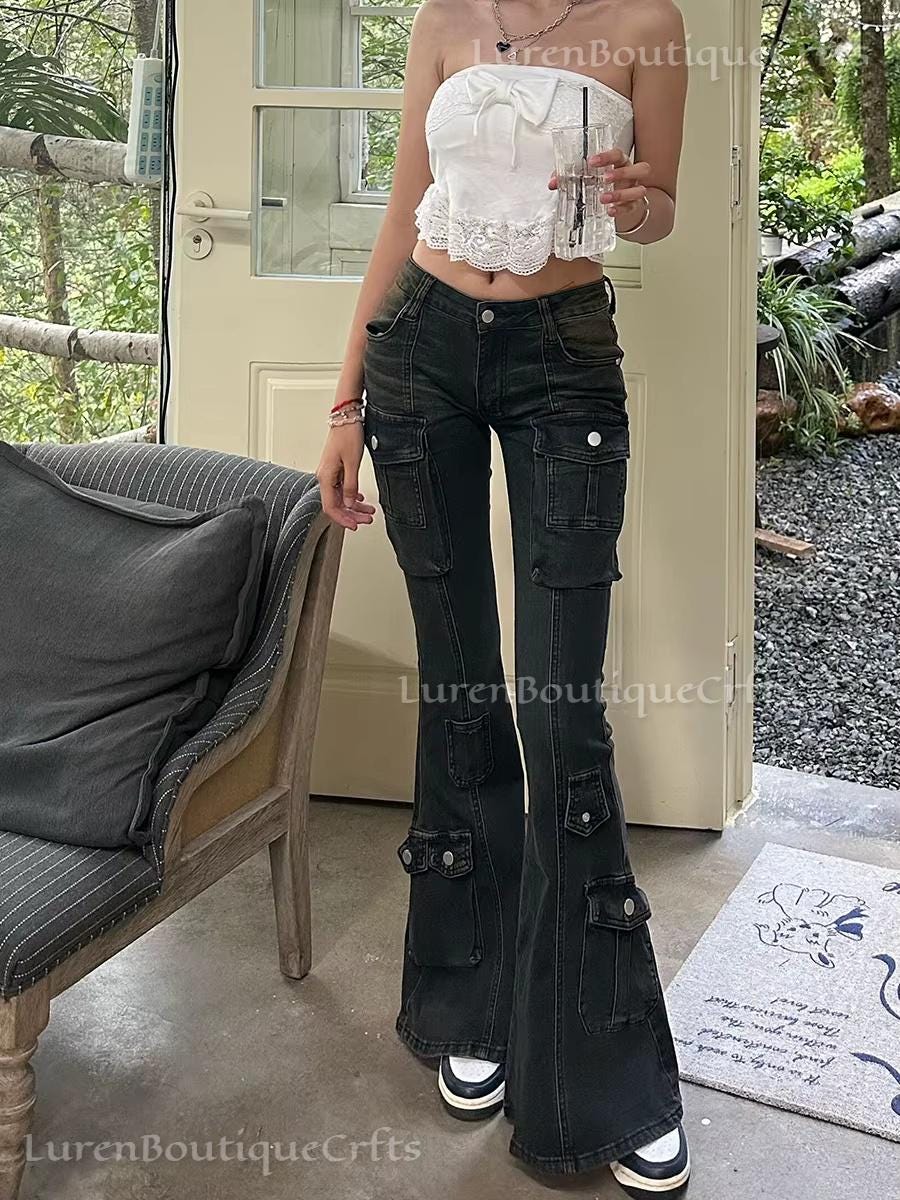 Pantalon Cargo Baggy Miss Sixty Vintage Taille 27 - Style Y2K, Années 90, Parfait état