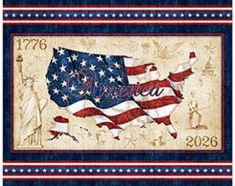 1776 -American Flag Panel- QT Fabrics