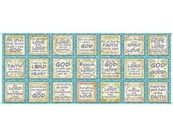 Rejoice - Panel - Inspirational Sayings Patches- 30286-Q- Qt Fabrics