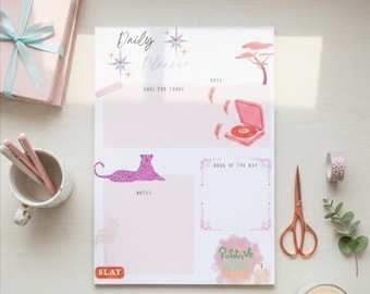 Pink Daily Planner – Kawaii Organizer (PDF)