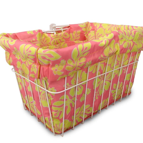 Cruiser Candy Cute Stylish Bicycle Basket Liner & Tote in One, Bike Basket Liner, Yoga, Gym, Beach Bag Market Bag, Bike Bag Basket Cover!