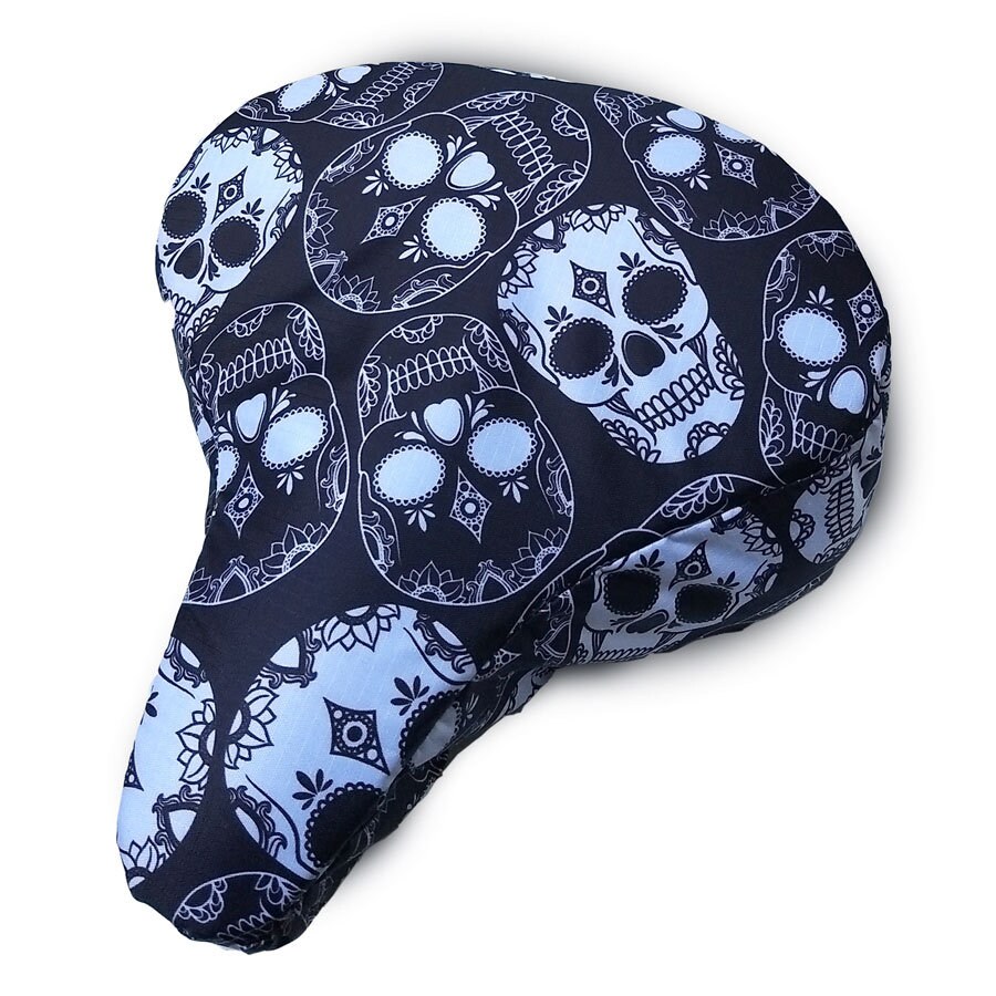 Sugar Skulls Cushy Bicycle Seat/saddle Cover Etsy