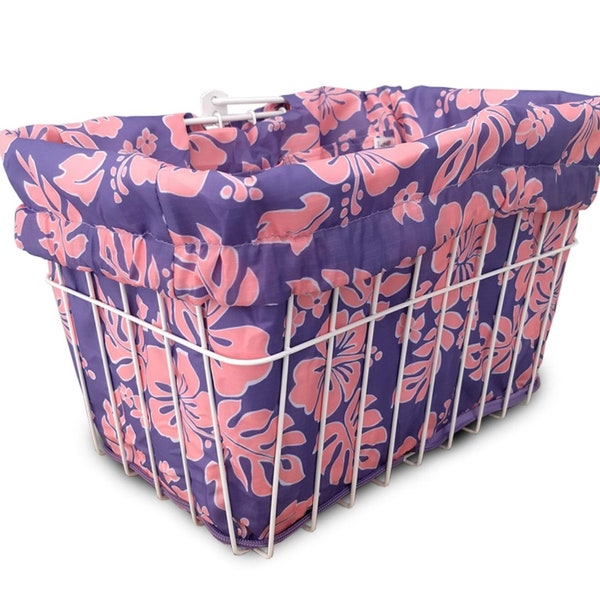 Cruiser Candy Cute Stylish Bicycle Basket Liner & Tote in One, Bike Basket Liner, Yoga, Gym, Beach Bag Market Bag, Bike Bag Basket Cover!