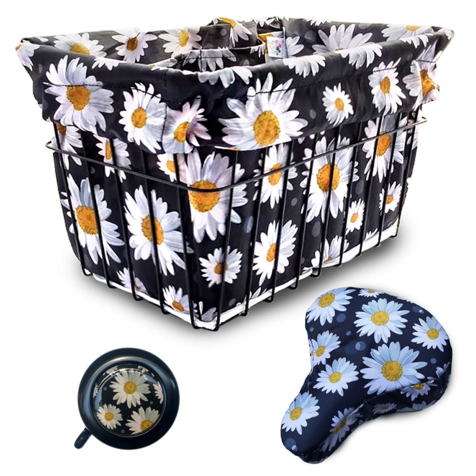 Cruiser Candy Bicycle Basket Liner Stylish Bike Basket Etsy