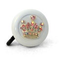White Princess Rhinestone Bicycle Bell