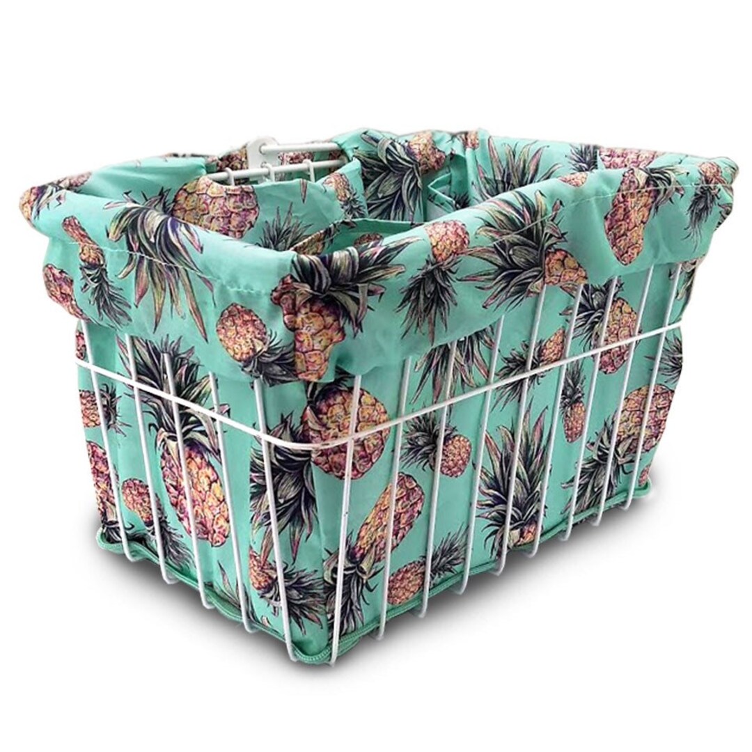 Cruiser Candy Cute Stylish Bicycle Basket Liner & Tote in One, Bike