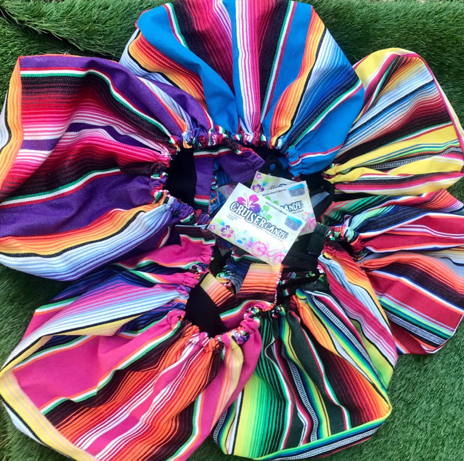 Bicycle Basket Liner Mexican Serape Blanket Bike Basket Etsy