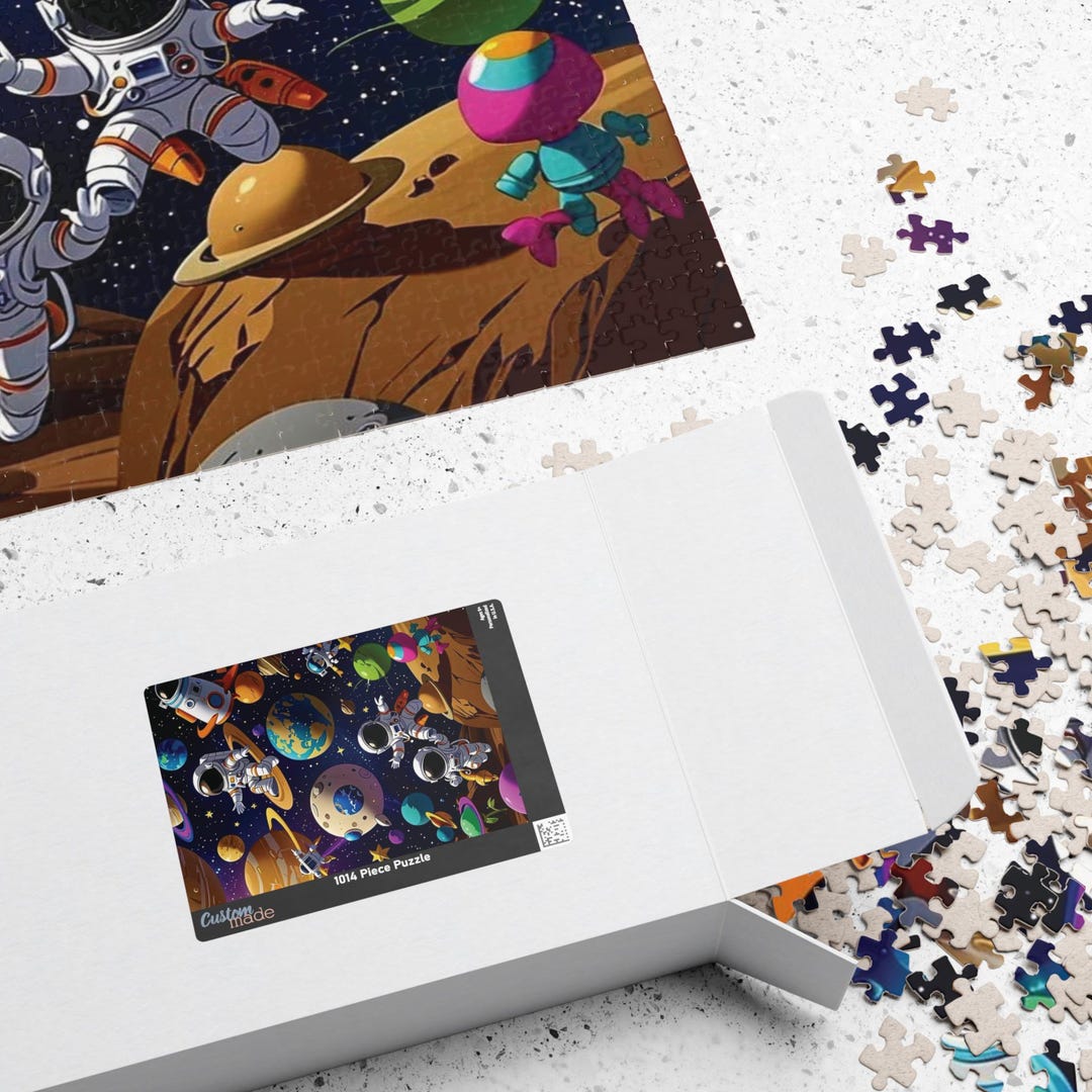 Astronauts and Planets Puzzle 520 Piece | Space Jigsaw for Adults Kids ...