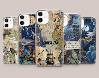 Peter Pan Phone Case Classic Neverland Cover for iPhone 17Pro, 16, 15, 14, 13, 12, Samsung S26, S25, S24, S23Fe, A16, A56, Pixel 10, 9Pro