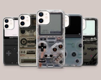 Game Boy Phone Case Retro Video Game Cover for iPhone 17Pro, 16, 15, 14, 13, 12, Samsung S26, S25, S24, S23Fe, A16, A56, Pixel 10, 9Pro, 8A