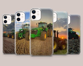 John Deere Phone Case Tractor Farming Cover for iPhone 17Pro, 16, 15, 14, 13, 12, Samsung S26, S25, S24, S23Fe, A16, A56, Pixel 10, 9Pro, 8A