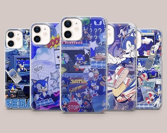 Sonic Phone Case SEGA Hedgehog Cover for iPhone 17Pro, 17e, 16, 15, 14, 13, 12, Samsung S26, S25, S24, S23Fe, A16, A56, Pixel 10, 9Pro, 8A