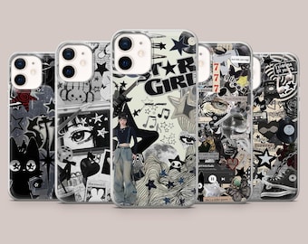 Y2K Phone Case Stargirl Aesthetic Cover for iPhone 17, 16Pro, 15, 14, 13, 12, Samsung S25, S24, S23, S22, A16, A56, A55, Pixel 10Pro, 9Pro