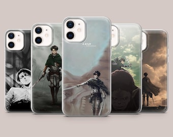 Levi Phone Case Ackerman Attack On Titan Cover for iPhone 17Pro, 16, 15, 14, 13, 12, Samsung S26, S25, S24, S23Fe, A16, A56, Pixel 10, 9Pro