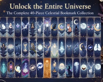 Tarot Bookmarks Celestial  • Witchy Mystical Designs (Digital Download)