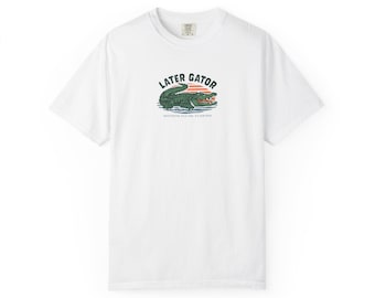 Later Gator alligator graphic T-Shirt | retro swamp illustration