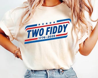 Camiseta Two Fiddy 1776-2026, Camiseta del 250 aniversario de EE. UU., Camiseta patriótica de la herencia estadounidense, Camiseta de celebración del semiquincentenario, Retro EE. UU.
