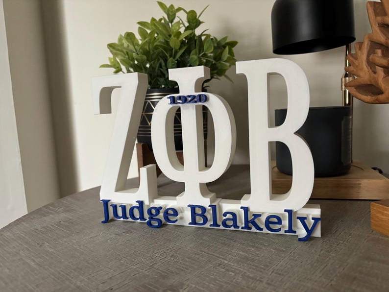 Zeta Phi Beta Sorority Desk Sign - Etsy
