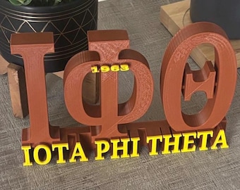 Cartello da scrivania della confraternita Iota Phi Theta