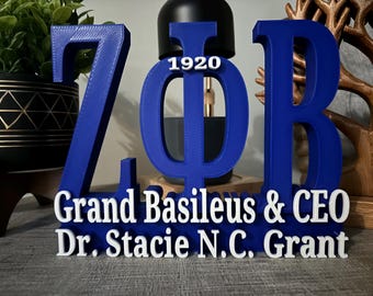 Cartello da scrivania della confraternita Zeta Phi Beta