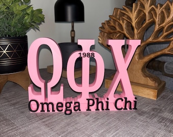 Cartello da scrivania Omega Phi Chi