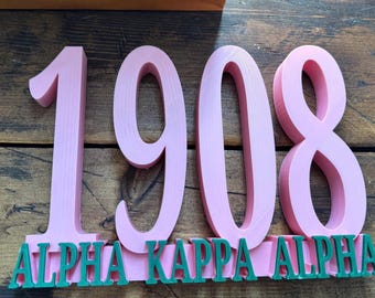 Insegna dell'anno di fondazione 1908 (Alpha Kappa Alpha)