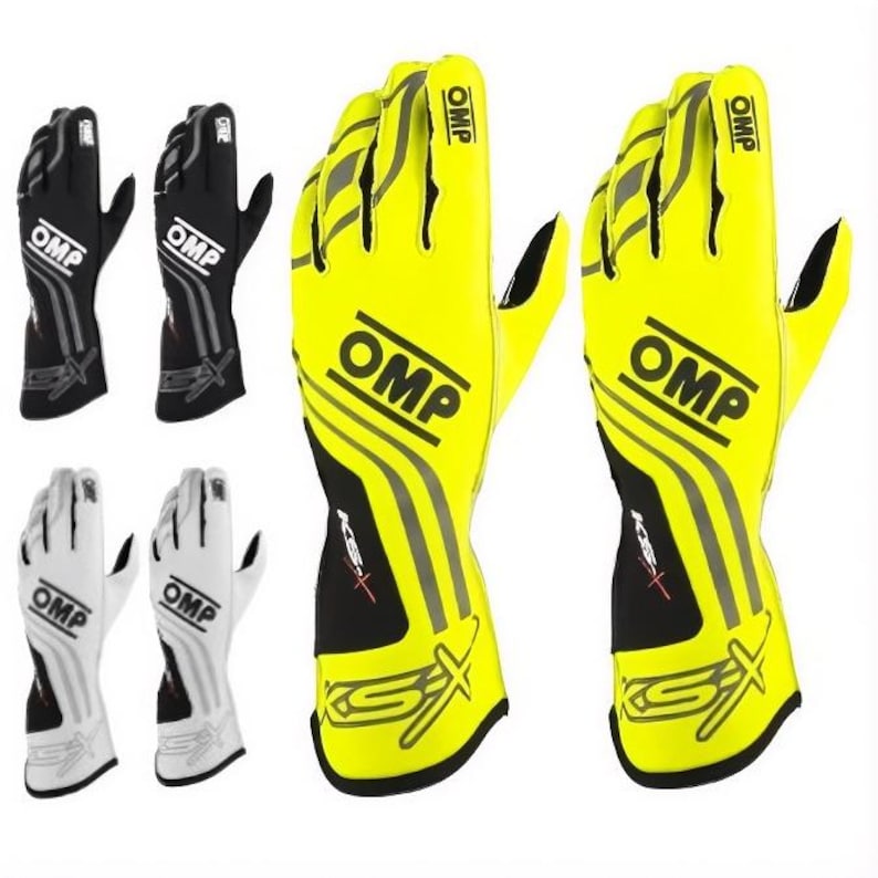 New OMP Kart Racing Gloves | Buy One Get 1 FREE | Lightweight | Pro Grip | Elite image 1